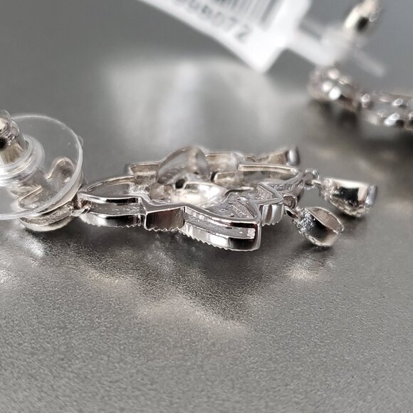 Karis Diamond Accent Chandelier Dangle Earrings Platinum Bond Brass 3 Pairs - Picture 9 of 16